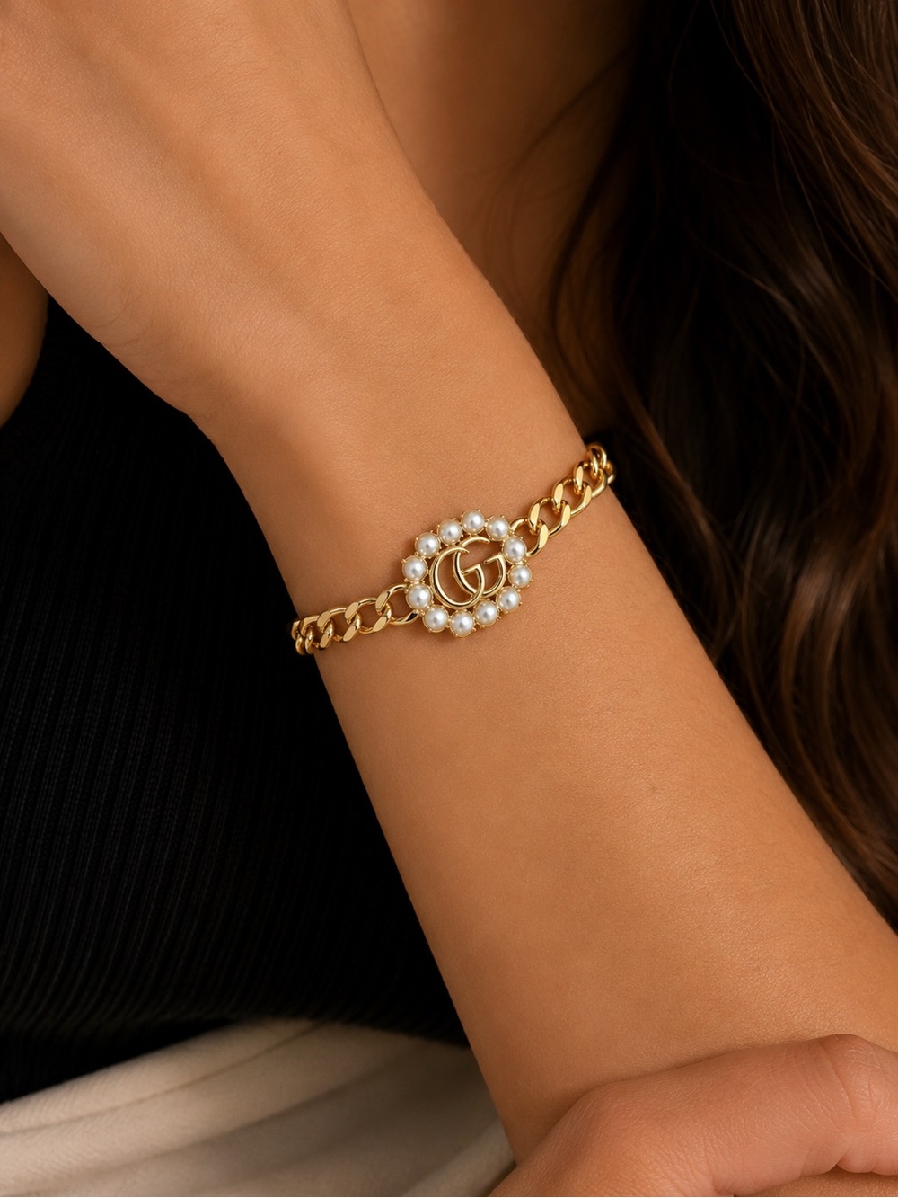 Gucci Bracelet Pearl Accents